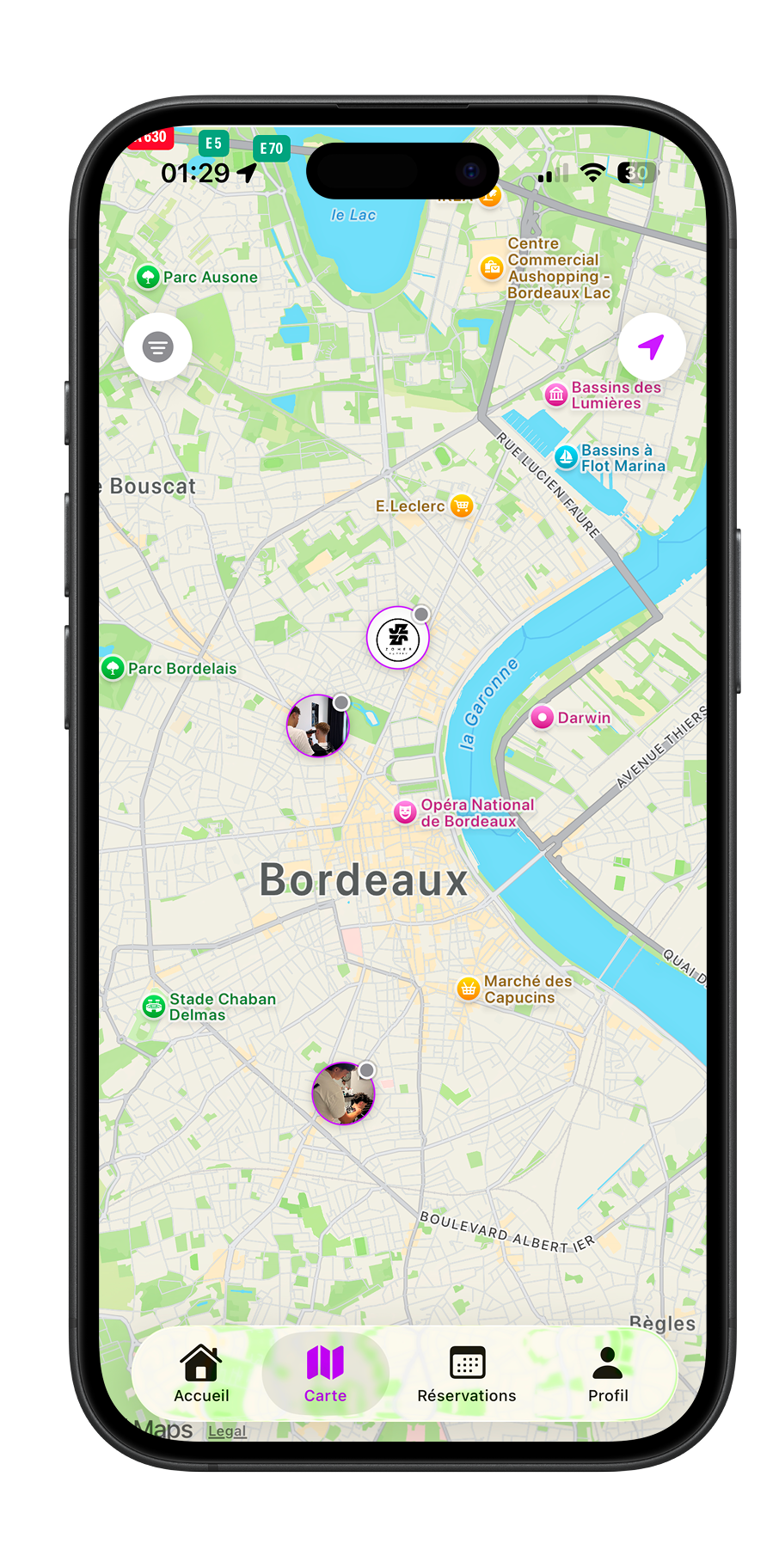 FADY User App - Map